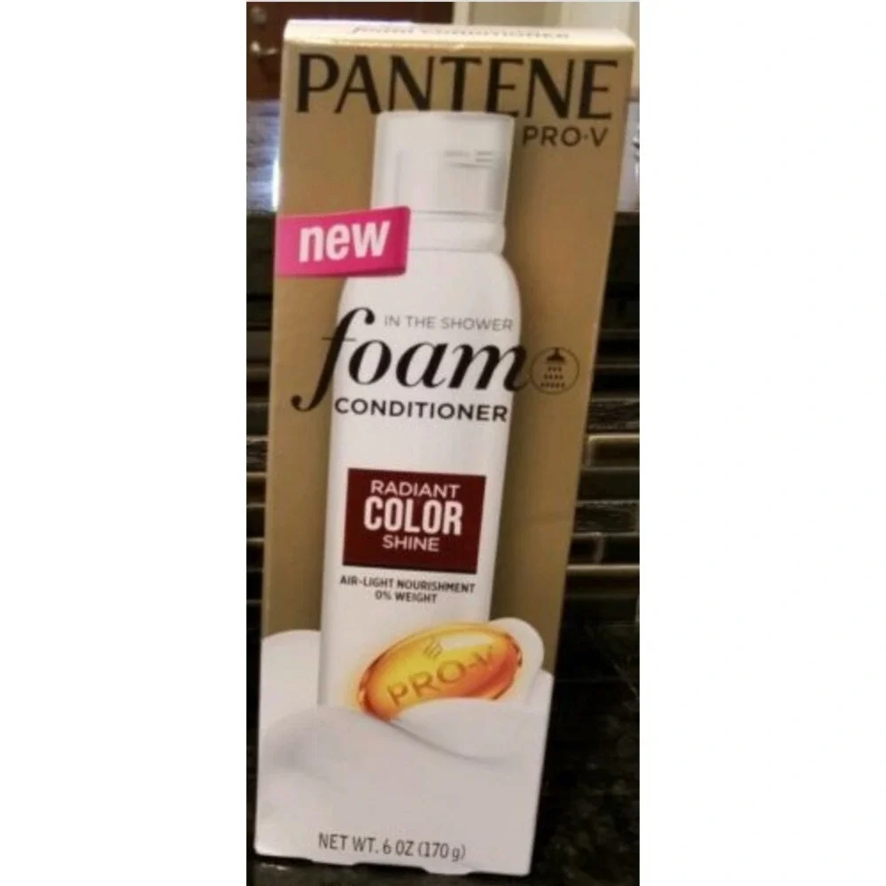 PANTENE Pro-V In the Shower Foam Conditioner Radiant Color Shine 6 OZ NEW IN BOX